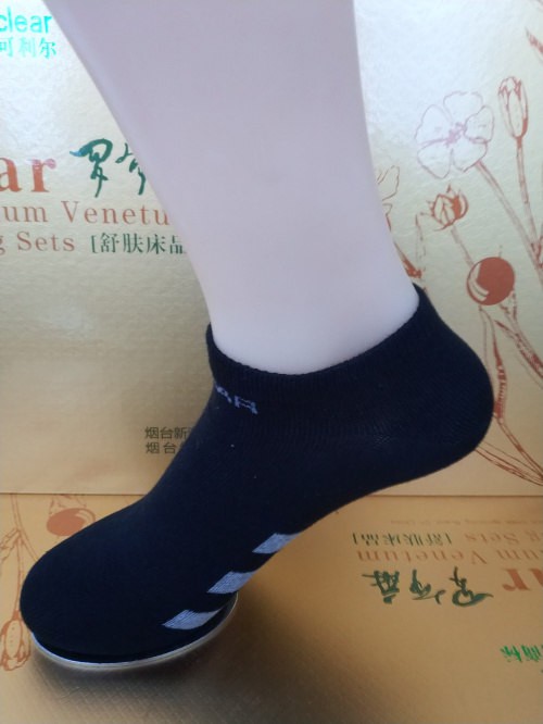 男三杠黑船襪